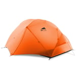 SCAYK 2 Person Camping Tent Ultralight Kamp Tents tenda tente barraca de acampamento fishing tent tents blackout tent camping tent pop up tent (Color : 15D Orange 3 season)