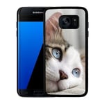 Samsung Galaxy S7 Edge Mobilskal Cat With Beautiful Blue Eyes
