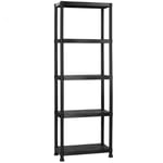 5 Tier Plastic Heavy Duty Shelving Racking Unit