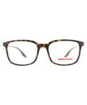 Prada Sport Rectangular Shiny Havana Mens Glasses Frames - Brown - One Size