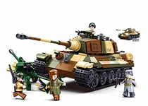 Sluban Army(Battle of Budapest)-The King Tiger Heavy Tank/Tiger Hunting Heavy Tank 2In1 930Pcs
