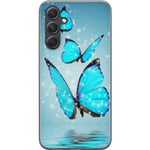 Samsung Galaxy S24 FE Transparent Mobilskal Magiska Fjärilar
