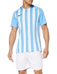 Nike Men Striped Division III Short Sleeve Top - University Blue/White/Black/Black, Small