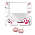 Chat - Coque de Protection rigide transparente pour Nintendo Switch Lite, Protection Animal Crossing pour Con