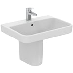 Ideal Standard I.LIFE B Lavabo Salle de Bain, T460601, 65 x 48 cm, Toilette, Fixation Mur, Céramique, Percé pour robinetterie, Blanc