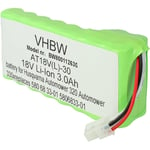 Vhbw - Li-Ion batterie 3000mAh 18V pour tondeuse à gazon robot tondeuse Husqvarna Automower 320, 330x - nécessite 2 batteri, 420, 430X, 440, 450X