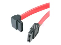 Startech.Com 6In Sata To Left Angle Sata Serial Ata Cable - 6In Sata Cable - Left Angle Sata Cable - Angled Sata Cable - Sata-Kabel - Serial Ata 150/300/600 - Sata (R) Till Sata (R) - 15.2 Cm - Vänstervinklad Kontakt - Röd - För P/N: 25S22m2ngffr, 2