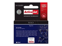 ActiveJet AH-363BRX Premium - 30 ml - haute capacité - noir - reconditionné(e) - cartouche d'encre (équivalent à : HP 363XL ) - pour HP Photosmart 31XX, 33XX, C5170, C5173, C5175, C5177, C5190...
