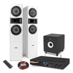 Floor Standing HiFi System with SHF700W, Subwoofer, WiFi, DAB+, CD & Bluetooth