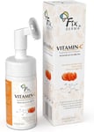 Fixderma 2% Vitamin C Foaming Face Cleanser with Brush, Face Wash for Women & Me