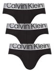 Calvin Klein3 Pack Reconsidered Stell Hip Briefs - Black