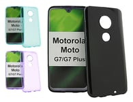 TPU skal Motorola Moto G7 / Moto G7 Plus (Svart)