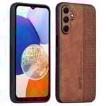SKALO Samsung A15 4G AZNS PU-Läder Skal - Brun Brun