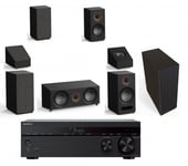 Sony STR inkl 5.1.2 Jamo Dolby Atmos Ljudsystem Svart med svarta Högtalare