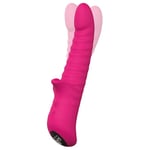 Dream Toys Honey Bear vibrator med klitorisstimulator Magenta 21,2 cm