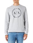 Armani Exchange Men's 8nzm87 Sweatshirt, Grey, Large