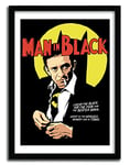 K.Olin Tribu - Affiche MAN IN BLACK par BUTCHER BILLY Affiche, Papier, Blanc, 45 x 65 x 1 cm BILLY4C