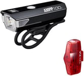 Cateye AMPP 100 & ViZ 100 Bike Light Set