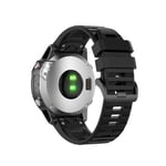 Garmin Fenix 6/6 Pro/5/5 Plus/Approach S62 etc. Klockarmband i silikon - Svart