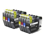 8 Ink Cartridges (Set) for use with Brother MFC-J5330DW MFC-J5930DW MFC-J6935DW