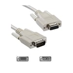 20 Metres Beige VGA Monitor Extension Lead SVGA M-F 15 pin Cable 20 m