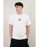 Nike Air Jordan Jumpman Mens Crew T Shirt in White Jersey - Size Small