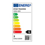 Star Trading LED-Lampa Päronlampa Klar 1,8W 100lm 2700K Dimbar