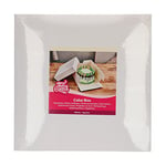 FunCakes Cake Box Blanc : Boîte à gâteaux carrée, Couvercle séparé, Convient aux gâteaux décorés, 30x30x15 cm, 1 pièce