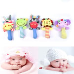 1pc Soft Plush Rattle Animal Bb Hand Puppet Doll Toddler Baby Ed Frog