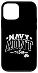 iPhone 12 mini Navy Aunt Vibes: Proud Support and Strength Case
