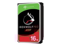 Seagate Ironwolf Pro St16000ne000 - Hårddisk - 16 Tb - Intern - 3,5" - Sata 6Gb/S - 7200 Rpm - Buffert: 256 Mb - Med 2 Års Rescue Data Recovery Service Plan