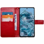 Lommebokdeksel 3-kort Google Pixel 8 - Rød