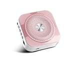 Bluetooth Speakerphone With Microphones,Bluetooth Conference Speaker Compatible With Leading Platforms, For Home Office Bluetooth Version Of Bluetooth And Headsets Pink.
