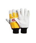 Oregon 295399M Chainsaw Protective Gloves, Leather – Pair (M),white