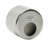 Cylinderhylsa till rund låscylinder ASSA - Matt krom