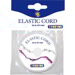 Pärltråd Elastisk, transparent polyester, 0,6mm x 50m