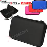 Hard Protective Carry Storage Case Cover With Zip Nintendo 2DS XL + Games -Black