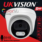 Hikvision Compatible ColorVU 5MP HD CCTV CAMERA 2.8mm Full Color 24/7 Outdoor UK