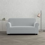Italian Bed Linen Housse de canapé Fashionable, Gris Clair 2 Places