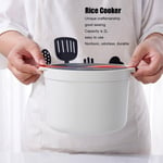 Microwave Rice Cooker 2L Food Grade PP Material Rice Spoon Lid Strainer UK