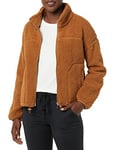 Amazon Essentials Women's Sherpa Jacket, Dark Tan, XXL
