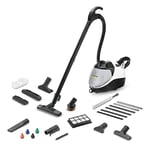 Kärcher Steam Vacuum Cleaner SV 7, Steam Pressure: 4 Bar, Heating Time: 5 min, Suction and Steam Volume Control, Multistage Filter System, 2 Tank System, with Floor Cleaning Set, Upholstery and