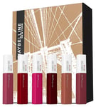 Maybelline New York Lot de 6 rouges à lèvres avec Super Stay Matte Ink en six nuances différentes, 6 x 5 ml