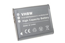vhbw batterie compatible avec Olympus Stylus Tough / TG-Serie TG-610, TG-620, TG-810, TG-820, TG-4 appareil photo DSLR (600mAh, 3,6V, Li-Ion)