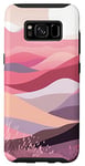 Coque pour Galaxy S8 Orchidée pastel minimaliste rose bohème paysage