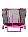 Plum 7Ft Pink Trampoline And Enclosure