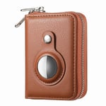 Apple AirTag RFID-plånbok, brun