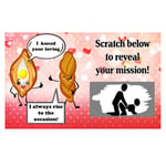 The Retouch Oasis 10 x Valentines Day SEX POSITION SCRATCH CARDS Love Coupon Vouchers Sexy For His/Him or Her/Hers