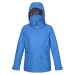 Regatta Womens Waterproof Jacket Navassa Full Zip Hooded Rain Coat, Sonic Blue, 16 EU