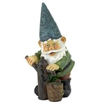 Design Toscano QM2433500 Jardin Statue de Gnome - Pompe à eau Pete Garden Gnome - Pelouse Gnome